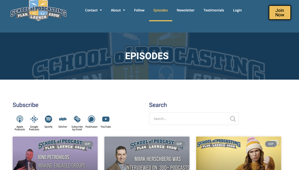 school of podcasting