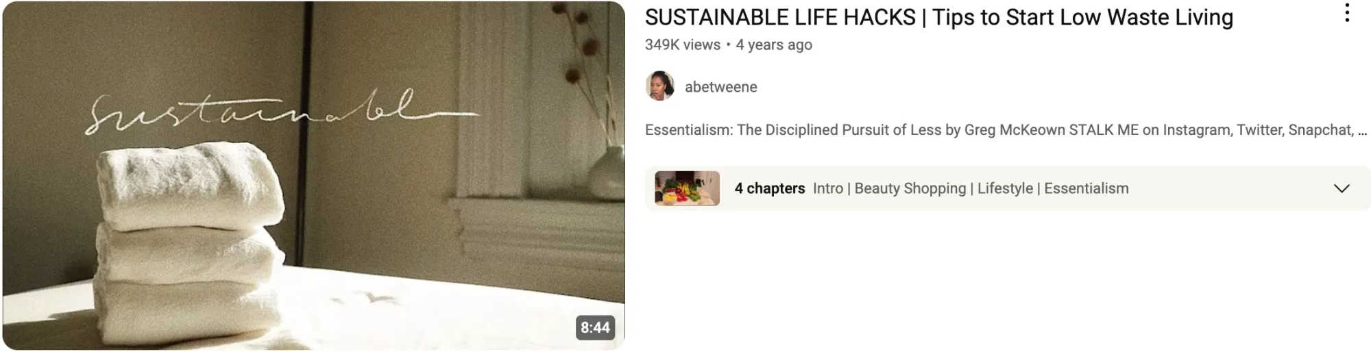 Neatly stacked towels representing eco-friendly living for a video titled “Sustainable Life Hacks: Tips to Start Low Waste Living.”