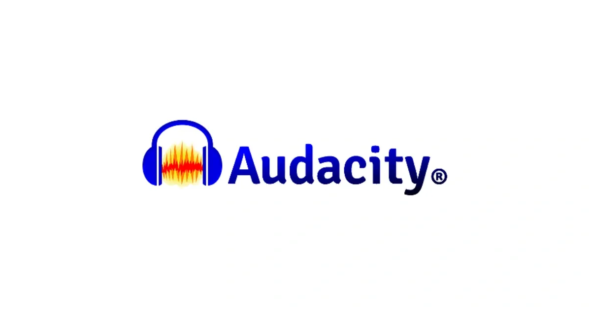 Audacity logo representing a reliable and free Riverside alternative for editing and creating audio content.