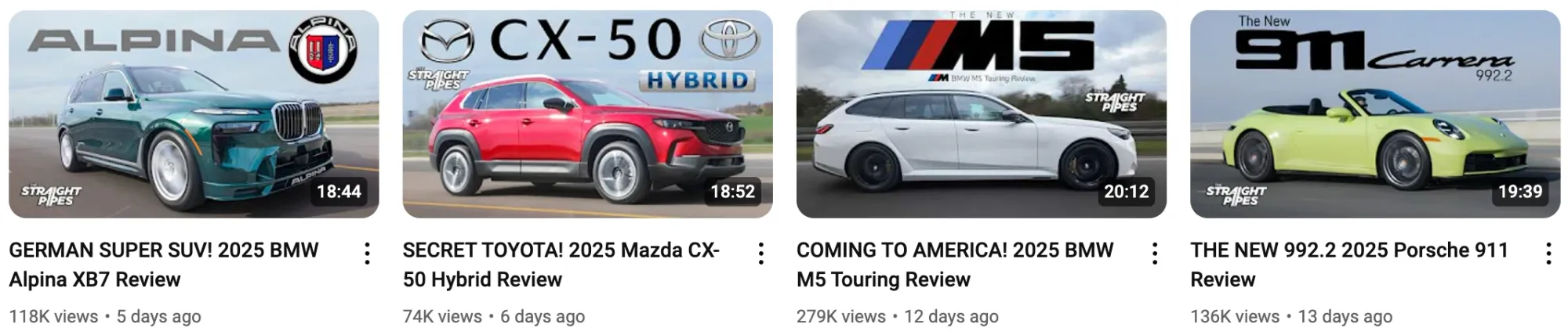 YouTube channel name ideas for car enthusiasts, including automotive reviews and car comparison content