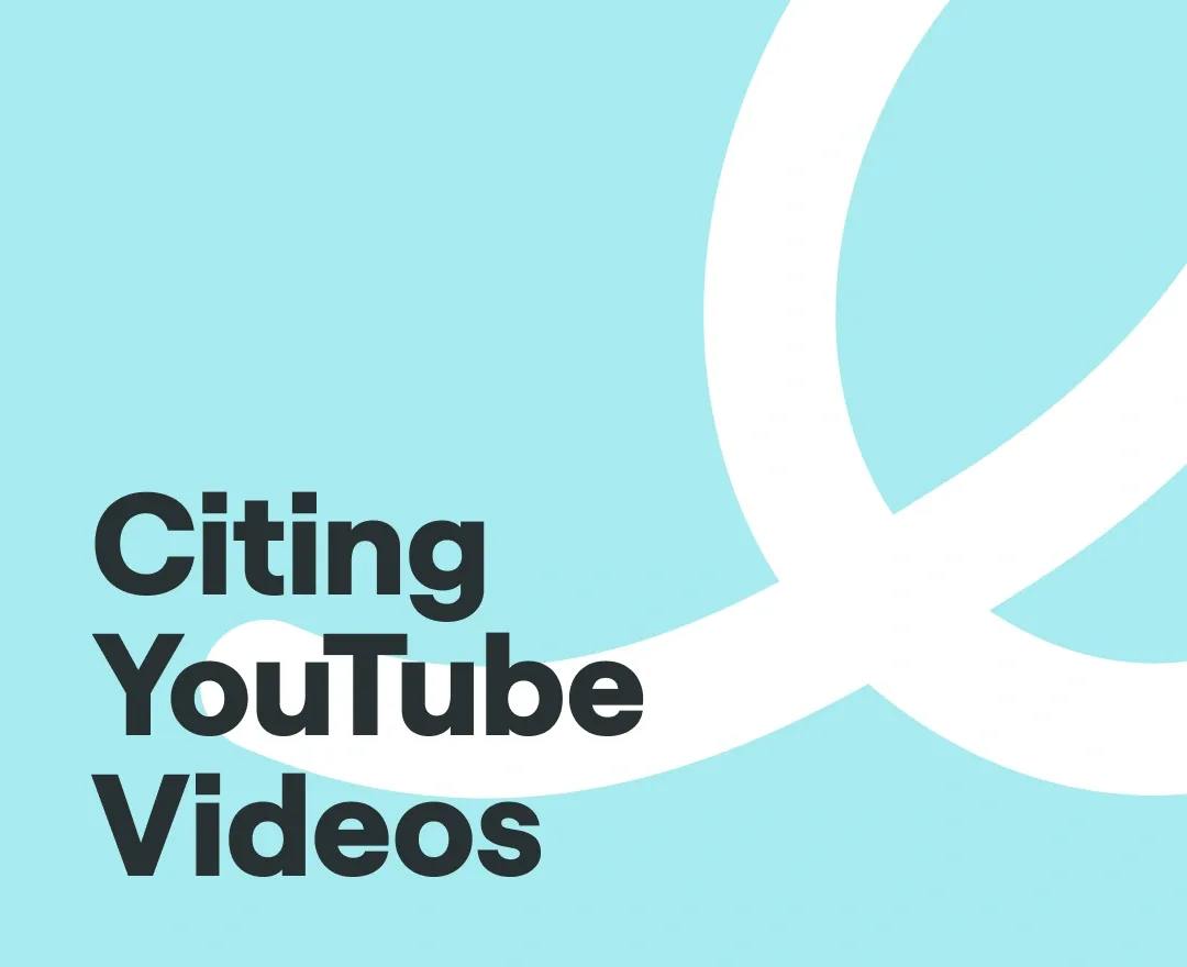 how to cite a youtube video