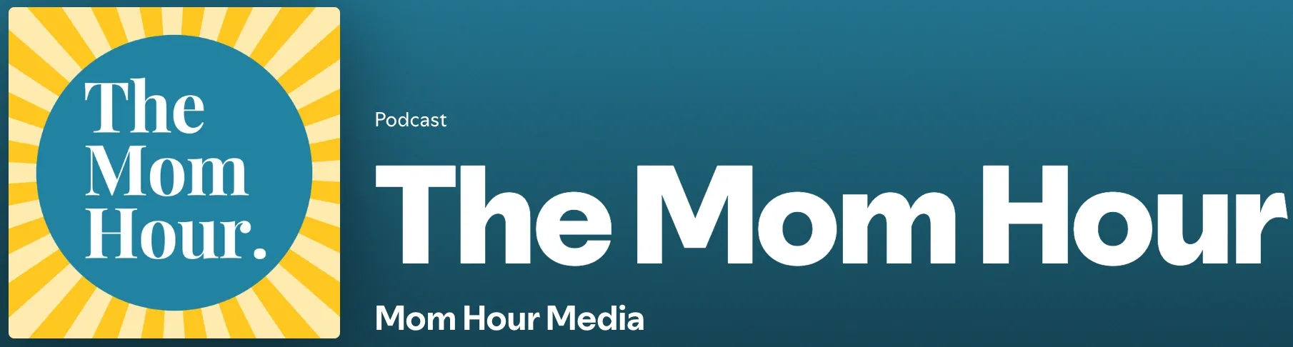 Cover image of 'The Mom Hour' podcast, displaying the title and images of hosts Meagan Francis and Sarah Powers smiling, representing approachable and friendly parenting advice.